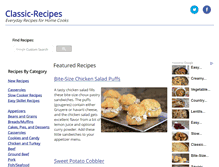 Tablet Screenshot of classic-recipes.com